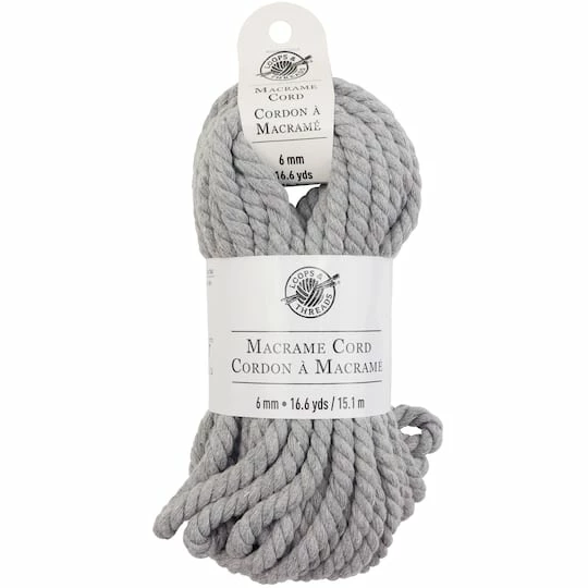 New ⌛ Macramé Cotton Cord by Loops & Threads®, 50ft. ❤️ - Image 4