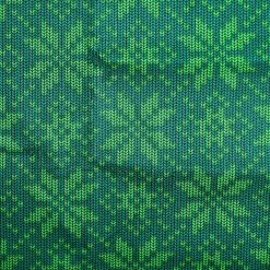 Promo 😉 Green Print Cotton Fabric by Loops & Threads® 🥰