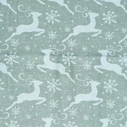 Deals 🎁 White Deer Cotton Fabric by Loops & Threads® ✔️