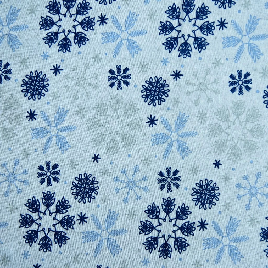 Deals π Blue Snowflake Cotton Fabric by Loops & Threads® β€οΈ
