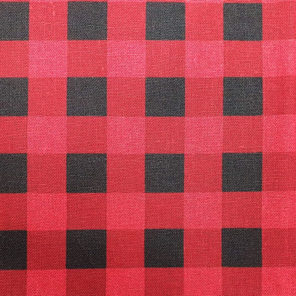 Outlet ❤️ Red Buff Cotton Fabric by Loops & Threads® ✔️