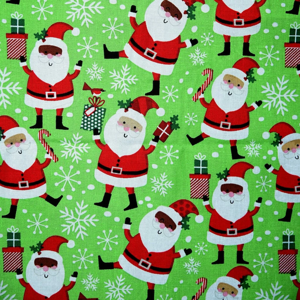 Flash Sale 🧨 Santa Cotton Fabric by Loops & Threads® ⭐