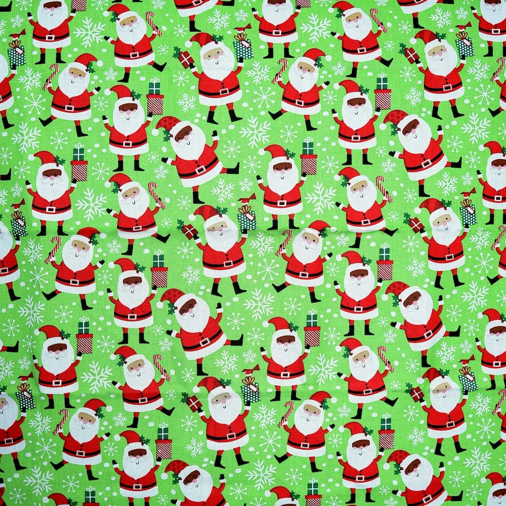 Flash Sale 🧨 Santa Cotton Fabric by Loops & Threads® ⭐ - Image 2