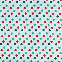 Cheapest π₯ Red & Green Polka Dot Cotton Fabric by Loops & Threads® π₯°