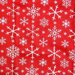 Deals β Red Snowflake Cotton Fabric by Loops & Threads® π