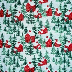 Deals 🤩 Snowy House Scene Cotton Fabric by Loops & Threads® ⌛