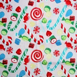 Discount 😀 Candy Cane Cotton Fabric by Loops & Threads® 💯