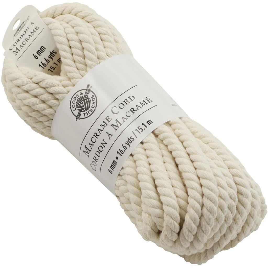 Brand new 😉 12 Pack: Macramé Cotton Cord by Loops & Threads®, 50ft. ❤️ - Image 3