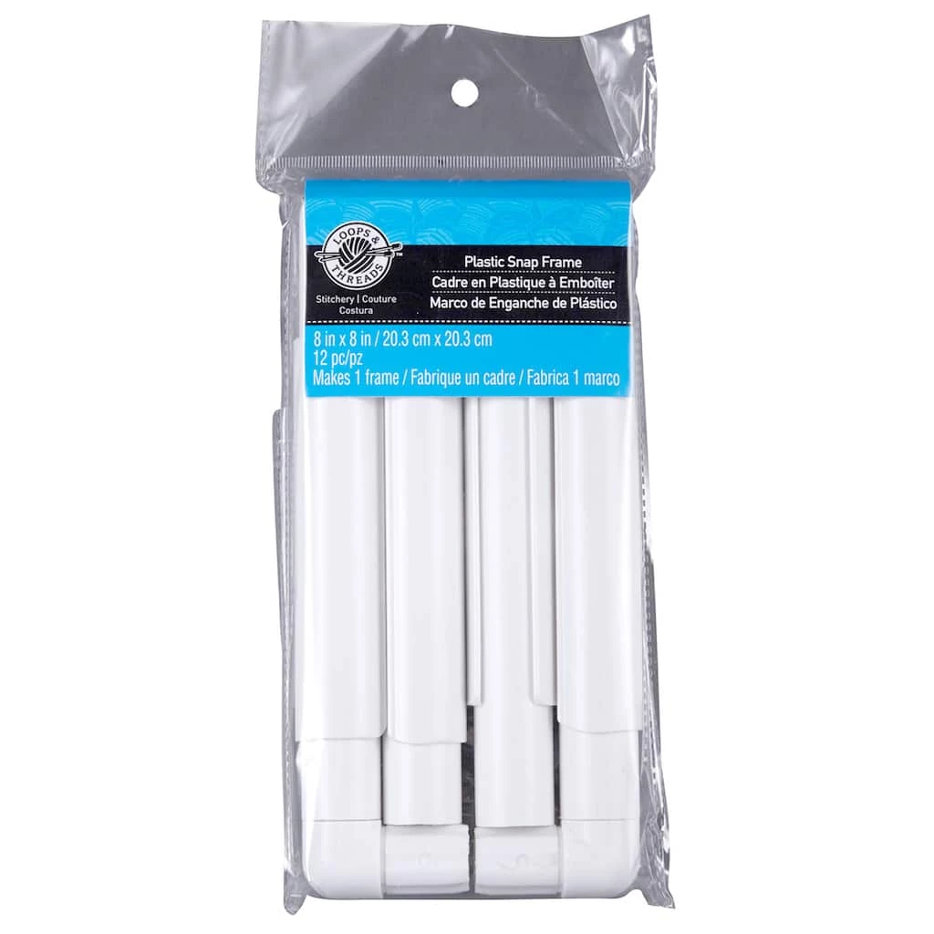 Budget π 12 Pack: Plastic Snap Frame by Loops & Threads™ β¨