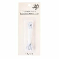 Coupon 🔔 12 Pack: White Round Cord Elastic by Loops & Threads™ ⭐