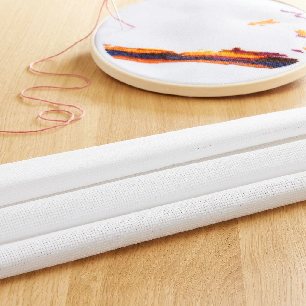 New 🧨 12 Pack: 11 Count Aida Cloth Cross Stitch Fabric by Loops & Threads™, 15" x 18" 🎉 - Image 3