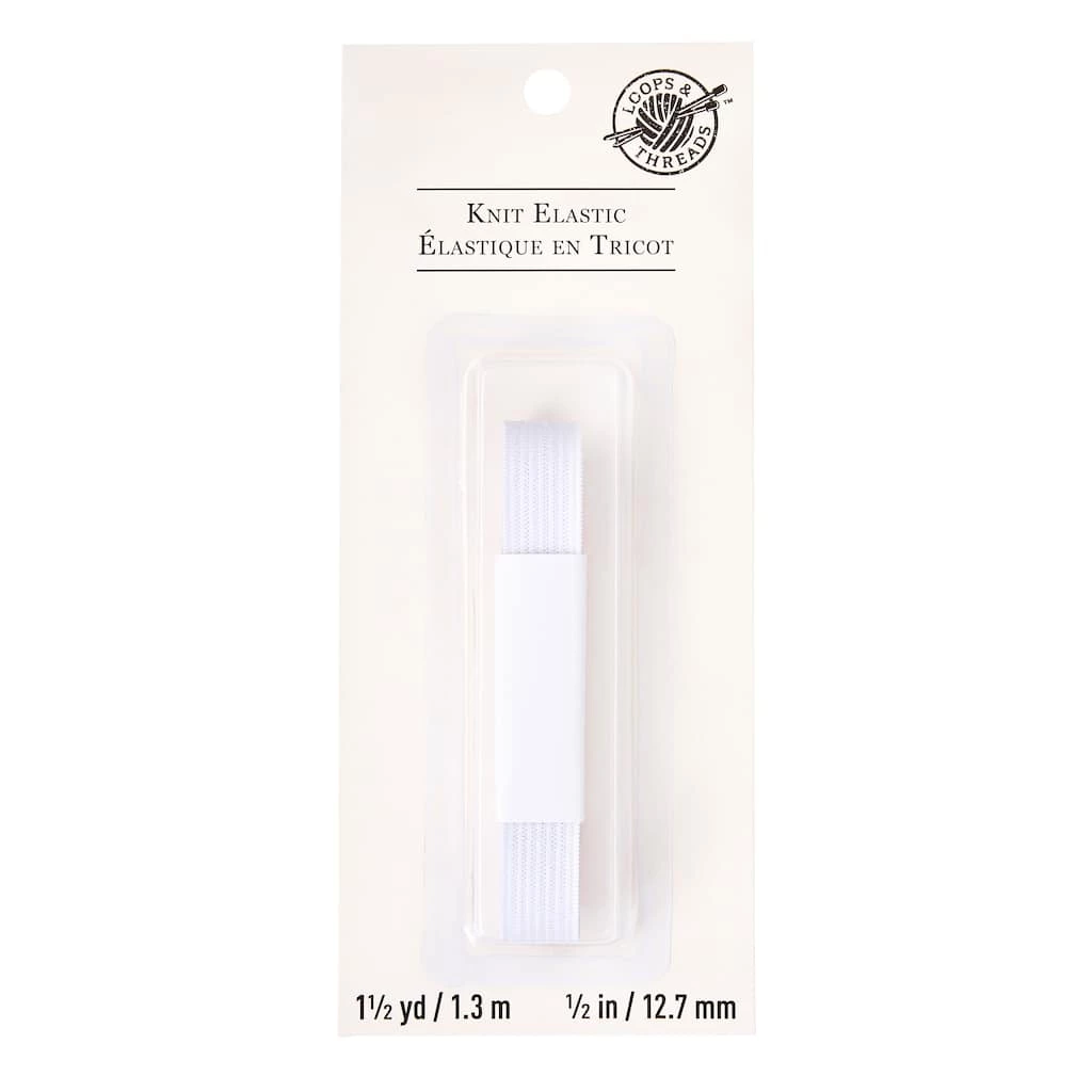 Brand new π€© 12 Pack: 1/2" Knit Elastic by Loops & Threads™ π