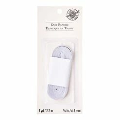 Best Pirce ⌛ 12 Pack: 1/4" White Knit Elastic by Loops & Threads™ ⌛