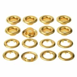 Wholesale ✔️ 12 Packs: 8 ct. (96 total) 7/16" Gold Eyelets by Loops & Threads™ 🌟
