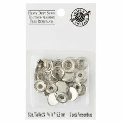 Cheap 🤩 12 Packs: 7 ct. (84 total) Silver Heavy Duty Snaps by Loops & Threads™ 😍
