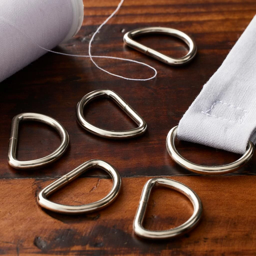 Promo 🤩 12 Packs: 6 ct. (72 total) 3/4" Metal D-Rings by Loops & Threads™ 👍 - Image 2