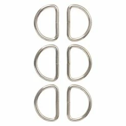 Promo 🤩 12 Packs: 6 ct. (72 total) 3/4" Metal D-Rings by Loops & Threads™ 👍