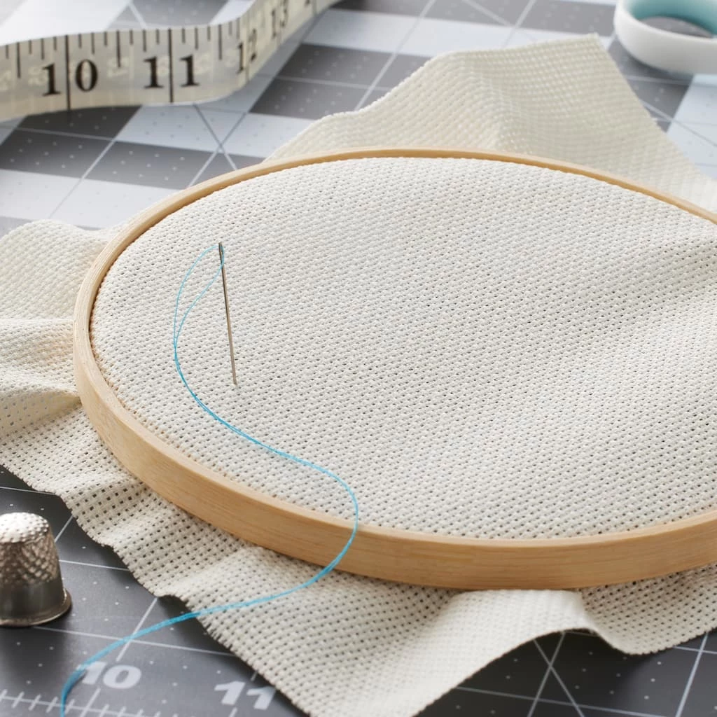 Best Sale ❤️ 12 Pack: 14 Count Aida Cloth Cross Stitch Fabric by Loops & Threads™, 15" x 18" 😀 - Image 2