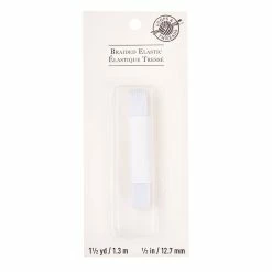Flash Sale 👏 12 Pack: 1/2" White Braided Elastic by Loops & Threads™ 🛒